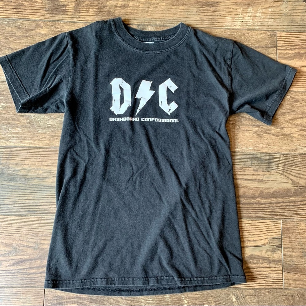 VTG Dashboard Confessional 90s 00s Bolt Band Shirt